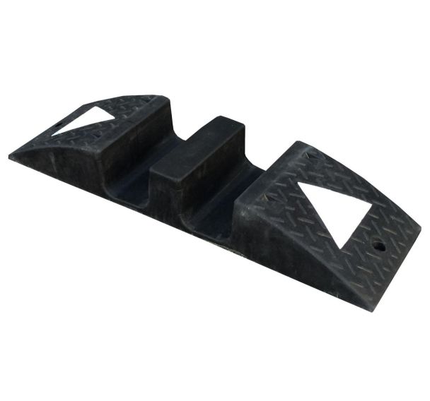 Protège câbles poids lourds 2 canaux Ø 75 mm