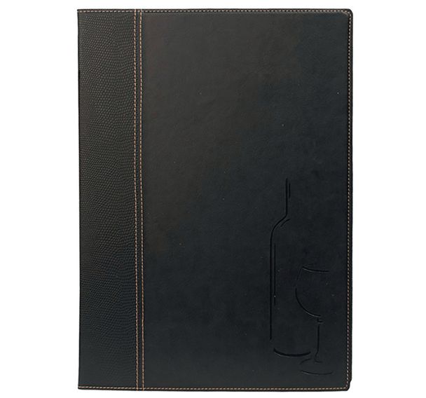 Protège carte vins 34x25 cm noir - Trendy - Securit