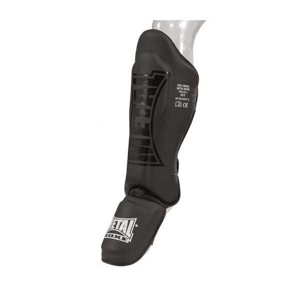 Protège tibia + pied anatomique Métal Boxe