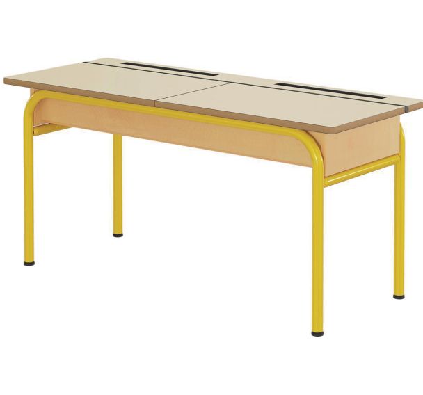 Table scolaire pupitre lutrin 130x50cm MDF strat ch vernis - Mobidecor
