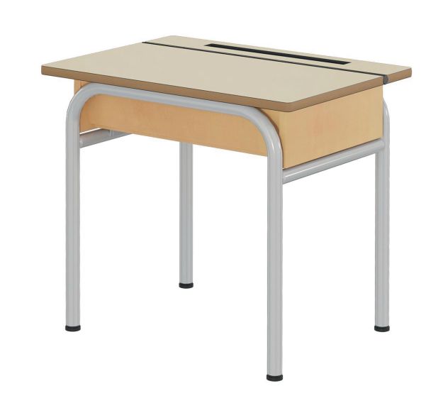 Table scolaire pupitre lutrin 70x50cm MDF strat. Ch.vernis - Mobidecor