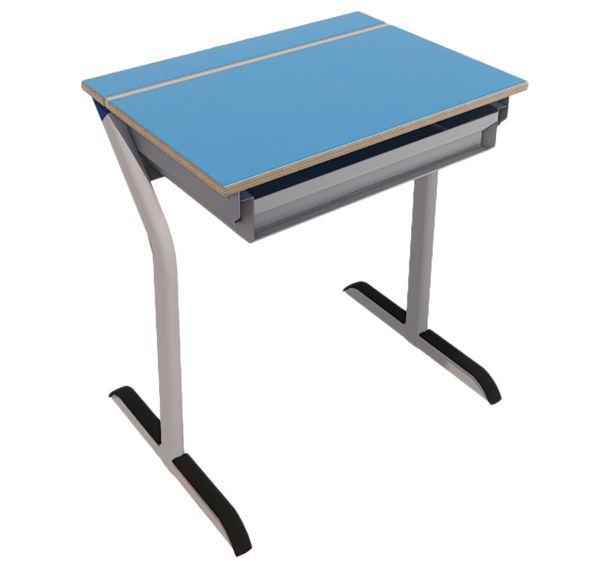 Pupitre avec tablette rabatable Versa M T6 pied gris-Vanerum