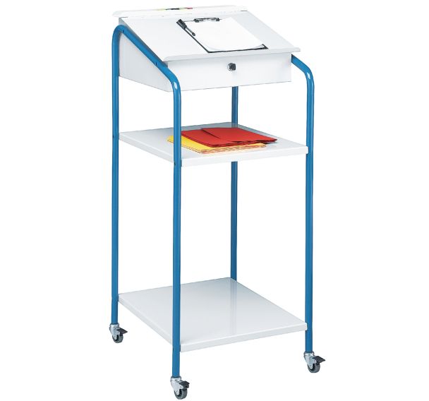 Pupitre d'atelier mobile - 2 tablettes
