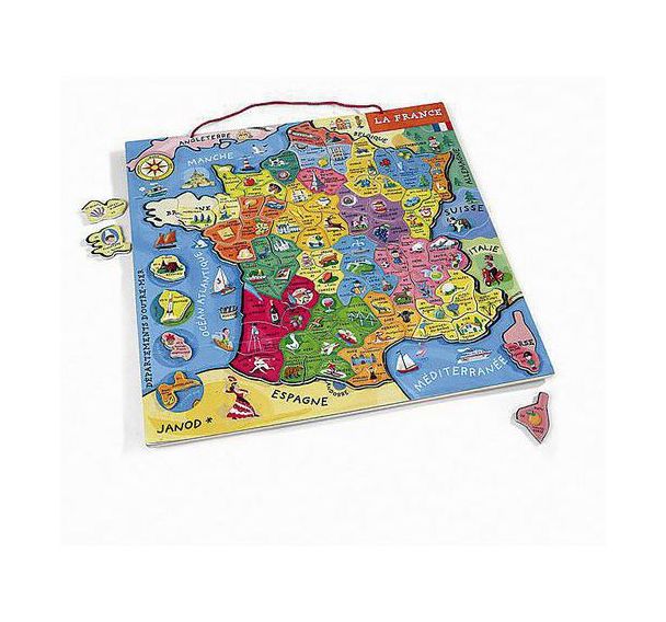 Puzzle France magnétique