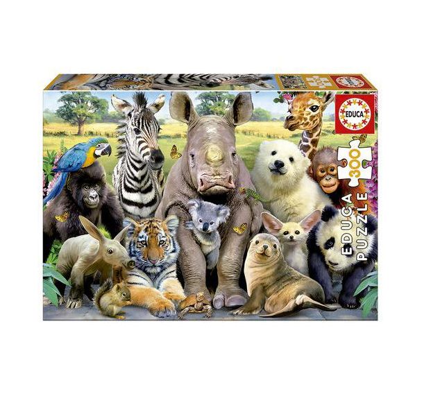 Puzzle Photo de classe animaux 300 pièces