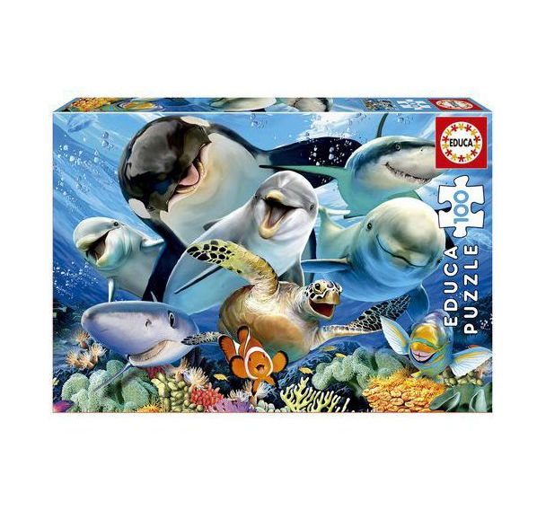 Puzzle Selfie sous l’eau 100 pièces
