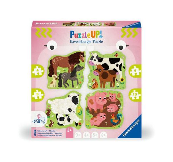Puzzle Up! 2 ans les animaux de la ferme