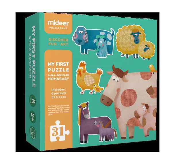 Puzzle animaux de la ferme et leurs petits