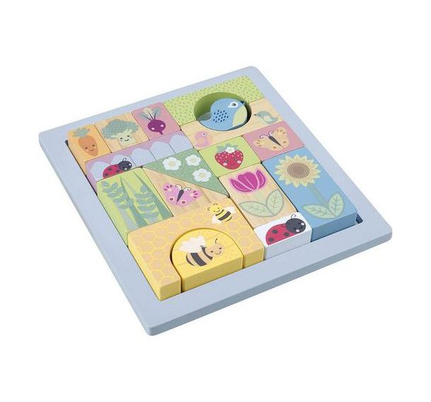 Puzzle blocs jardin
