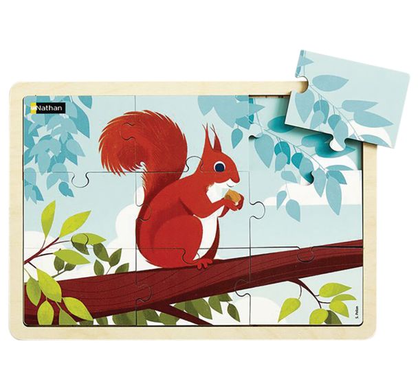 Puzzle bois - l'écureuil (9 p)