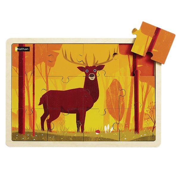 Puzzle bois - le cerf (12 p)