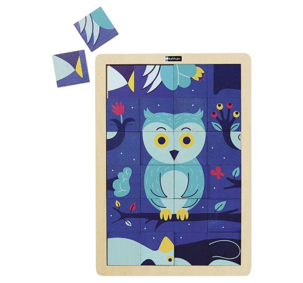 Puzzle bois - le hibou et le manchot (24 p)