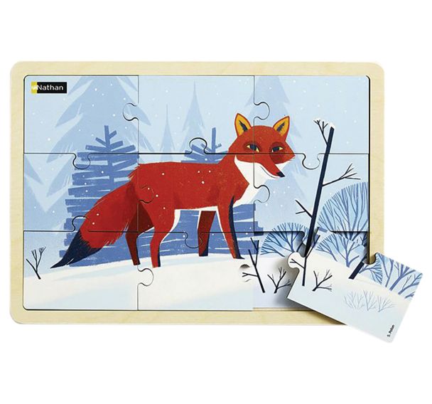 Puzzle bois - le renard (9 p)