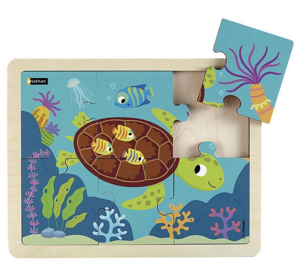 Puzzle bois la tortue