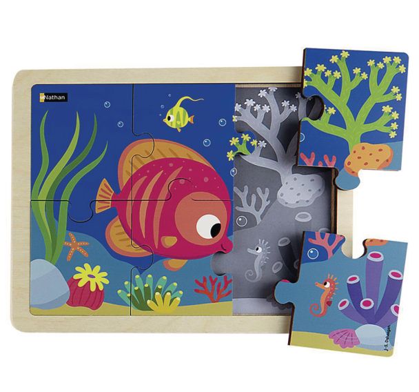 Puzzle bois le poisson tropical