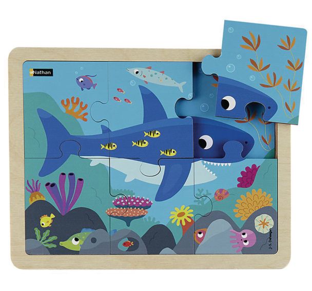 Puzzle bois le requin