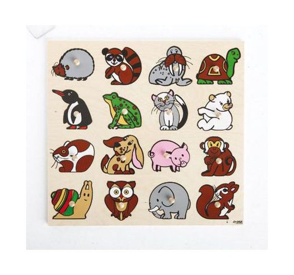 Puzzle boutons animaux