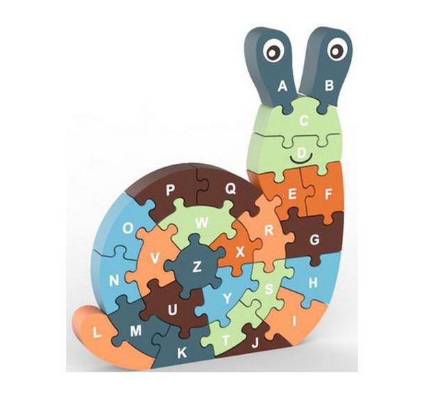 Puzzle chiffres et lettres escargot