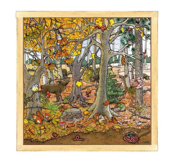 Puzzle 'forêt en automne'