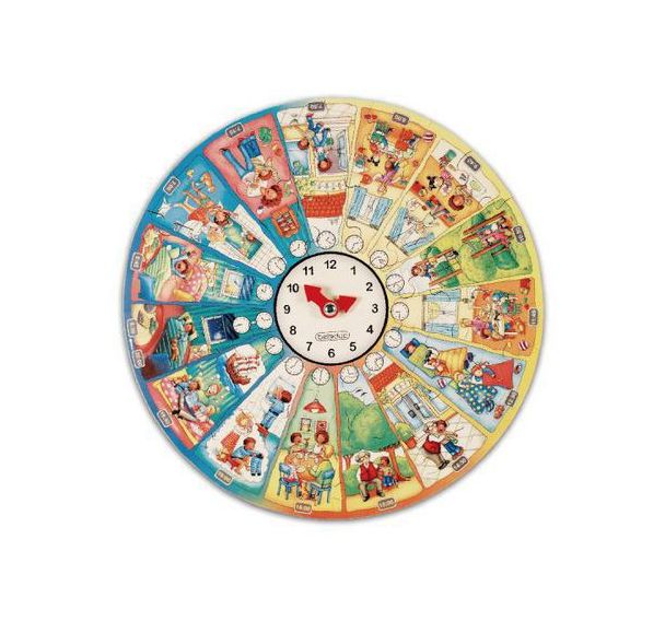 Puzzle géant 'rythme de la journée'