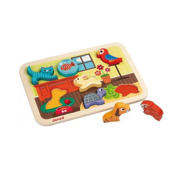 Puzzle les animaux domestiques Chunky