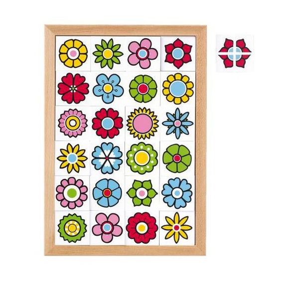 Puzzle loto des fleurs