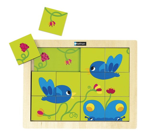 Puzzle magique - oiseau - papillon