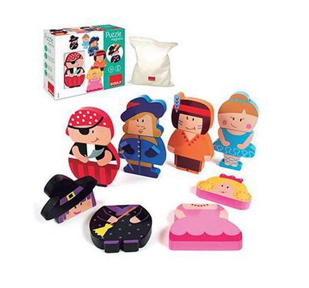 Puzzle magnétique personnages interchangeables
