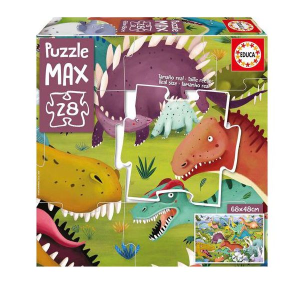 Puzzle max Dinosaures 28 pièces