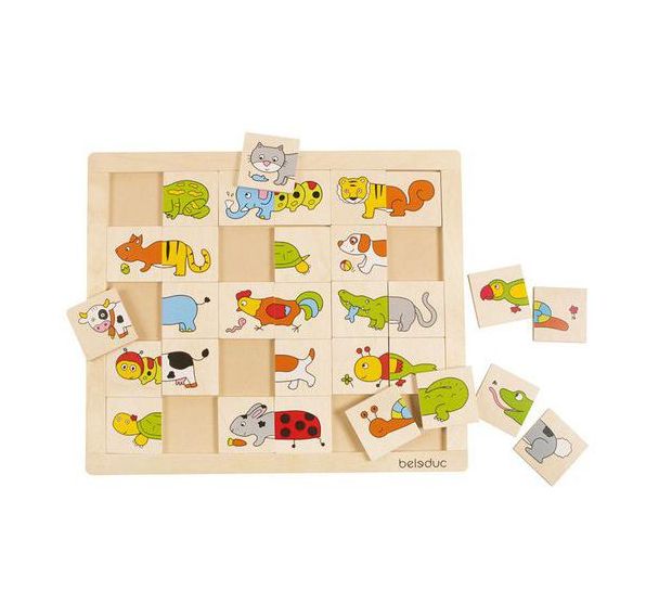 Puzzle méli-mélo les animaux
