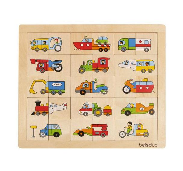 Puzzle méli-mélo les transports