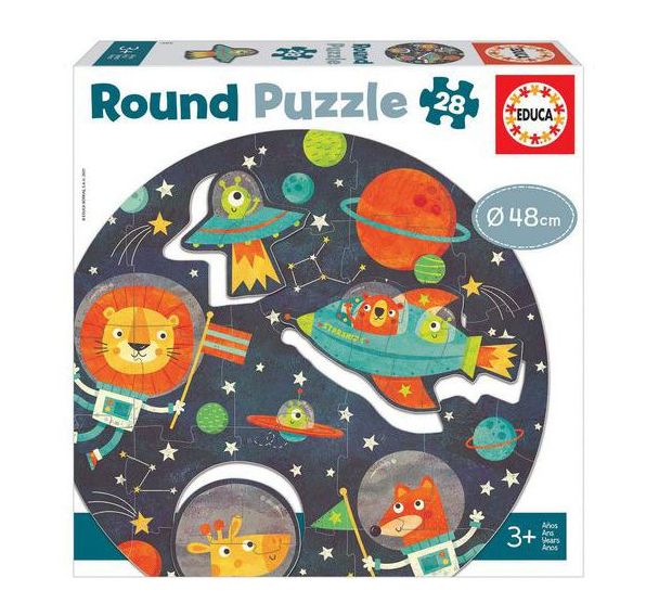 Puzzle rond espace 28 pièces