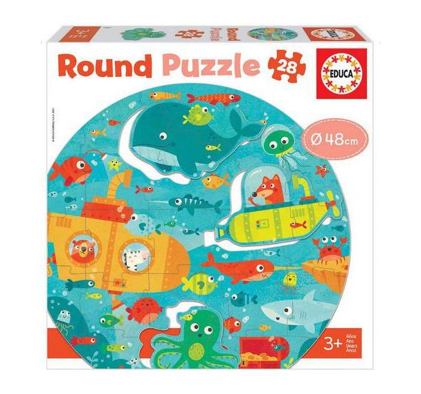 Puzzle rond mer 28 pièces