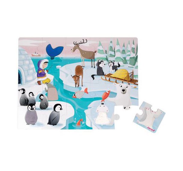 Puzzle tactile la vie sur la banquise