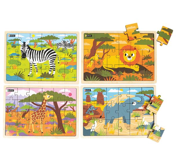Puzzles -animaux de la savane