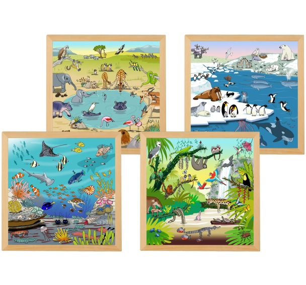 Puzzles de vocabulaire - ensemble de 4