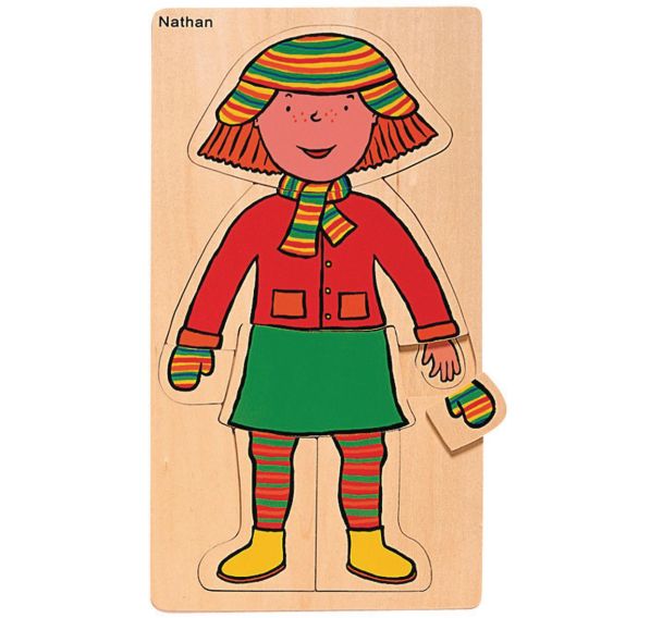 Puzzles découverte du corps la fille