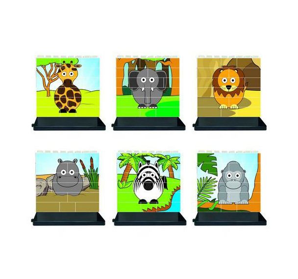 Puzzles verticaux animaux de la savane