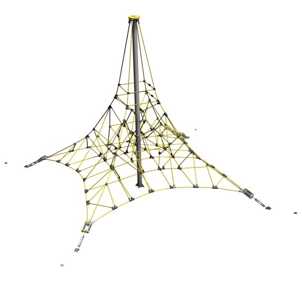 Pyramide 4 m en  Inox