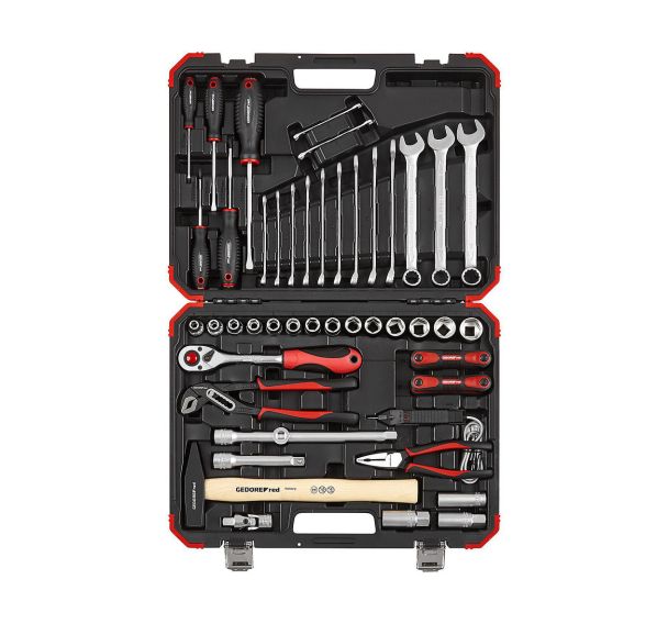 R69003061 Jeu de clés à douille 1/2'' 61  pièces Auto-Universal