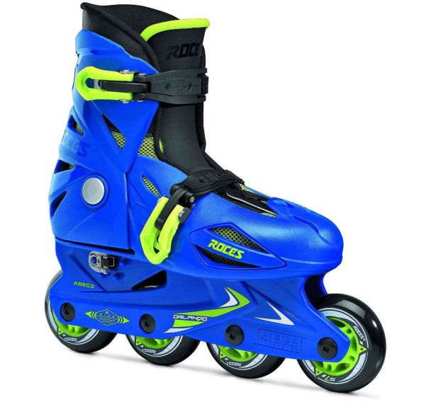 Roller orlando 3 bleu/lime 25-29