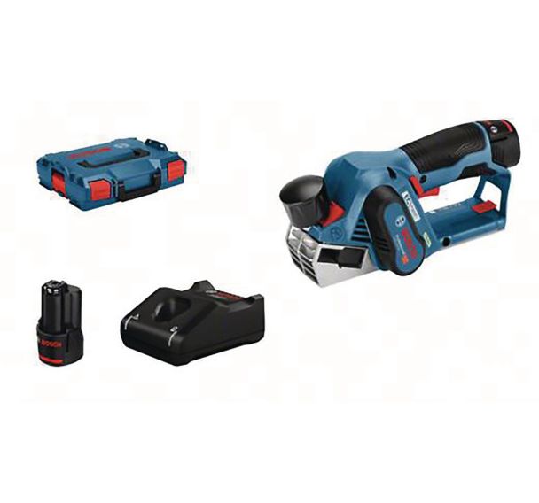 Rabot sans fil GHO 12v-20 avec 2 batteries 3,0 ah L-Boxx