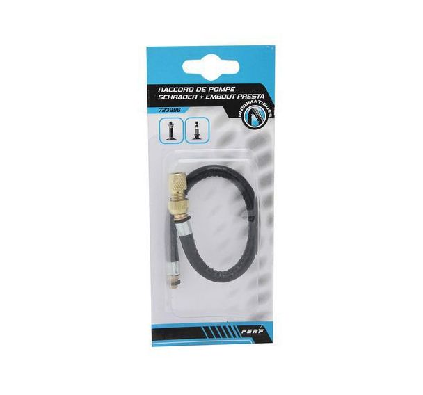Raccord de pompe schrader + embout presta
