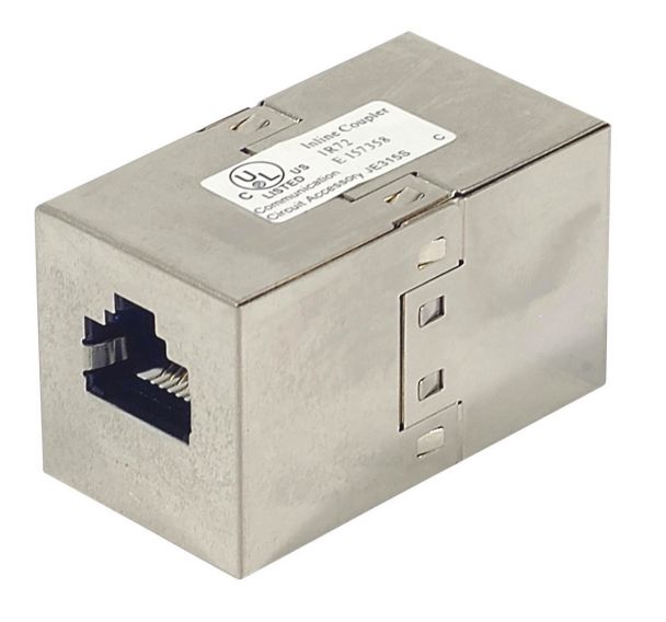 Raccord f/f rj45 blindage complet stp cat5e droit