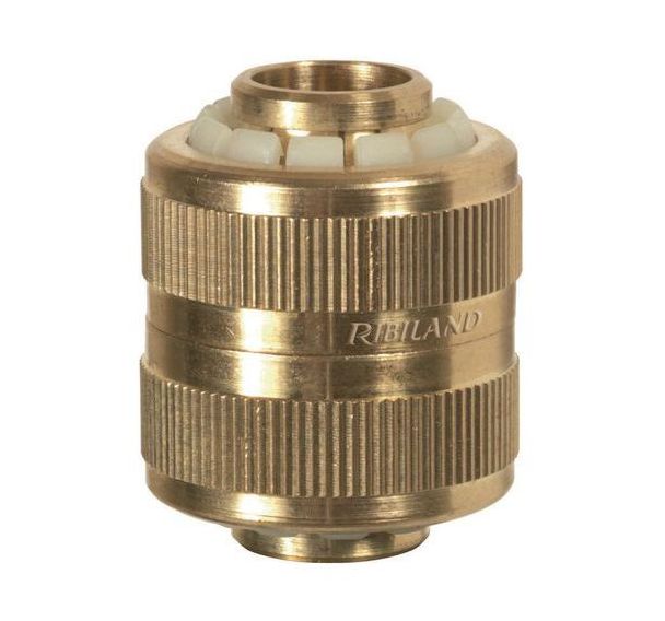 Raccord réparateur laiton sur carte - Pour tuyau Ø 15 mm (5/8'')