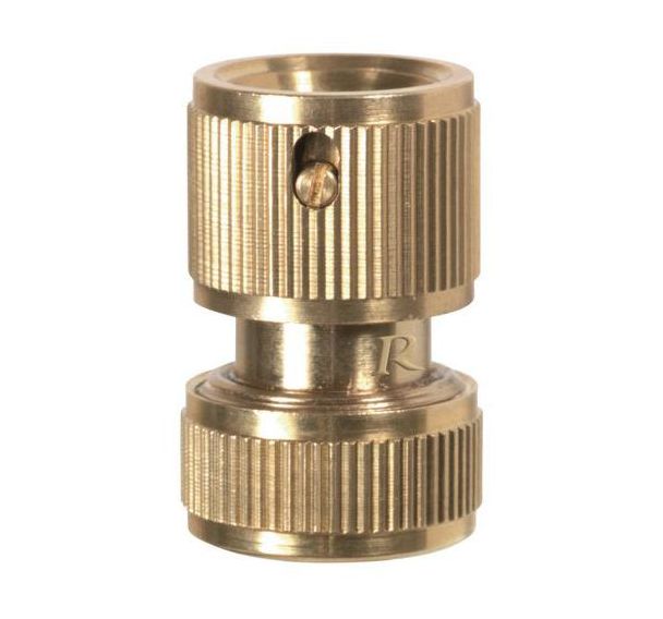 Raccords rapides stop en  laiton pour tuyau -  Ø 15 mm