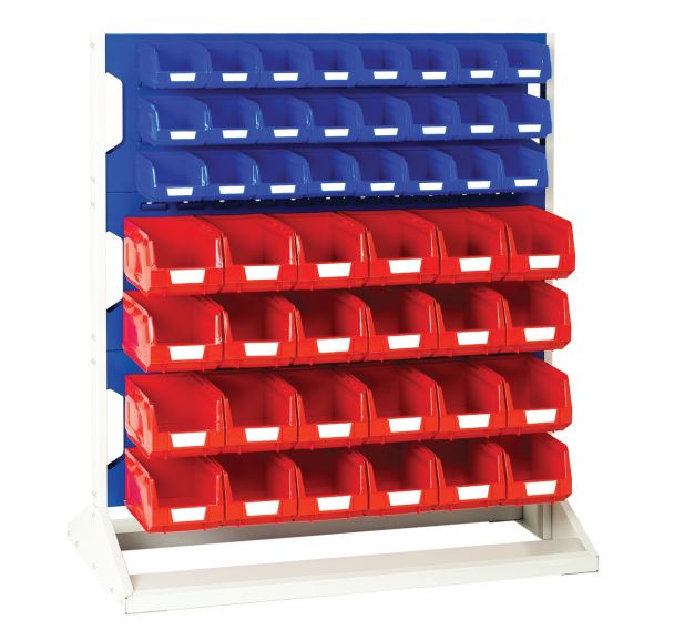 Rack a Bacs Fixe H 1125 mm Double Faces avec 48 Bacs N