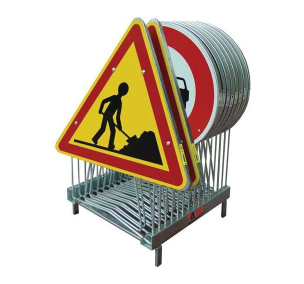 Rack à panneaux en acier galvanisé - Lot de 15