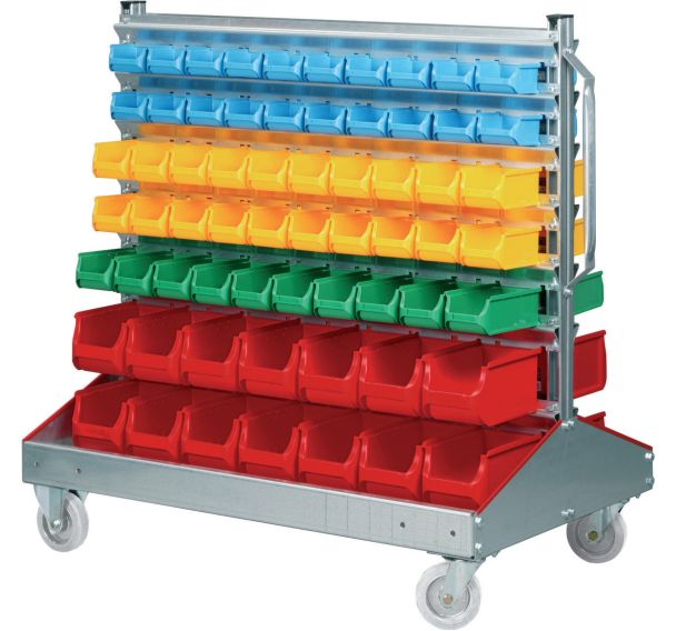 Rack fixe ProfiPlus Depot RND 128 pour bacs à bec gerbables