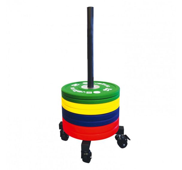 Rack mobile pour disques olympiques - Sveltus